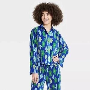 Sammy B X Target Pleated Floral Pant in Multicolor - Large